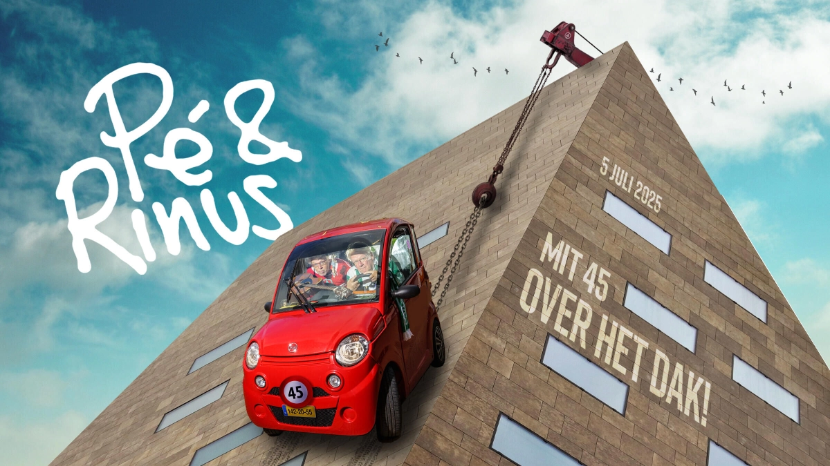 Pé & Rinus mit containers Rooftop concert